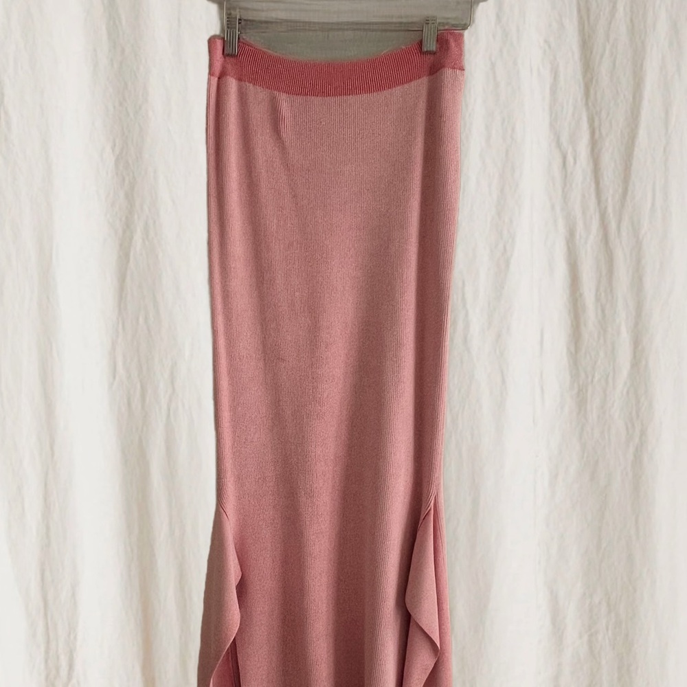 Stella McCartney Textured Ribbed Knit Midi Skirt - Picture 3 of 5